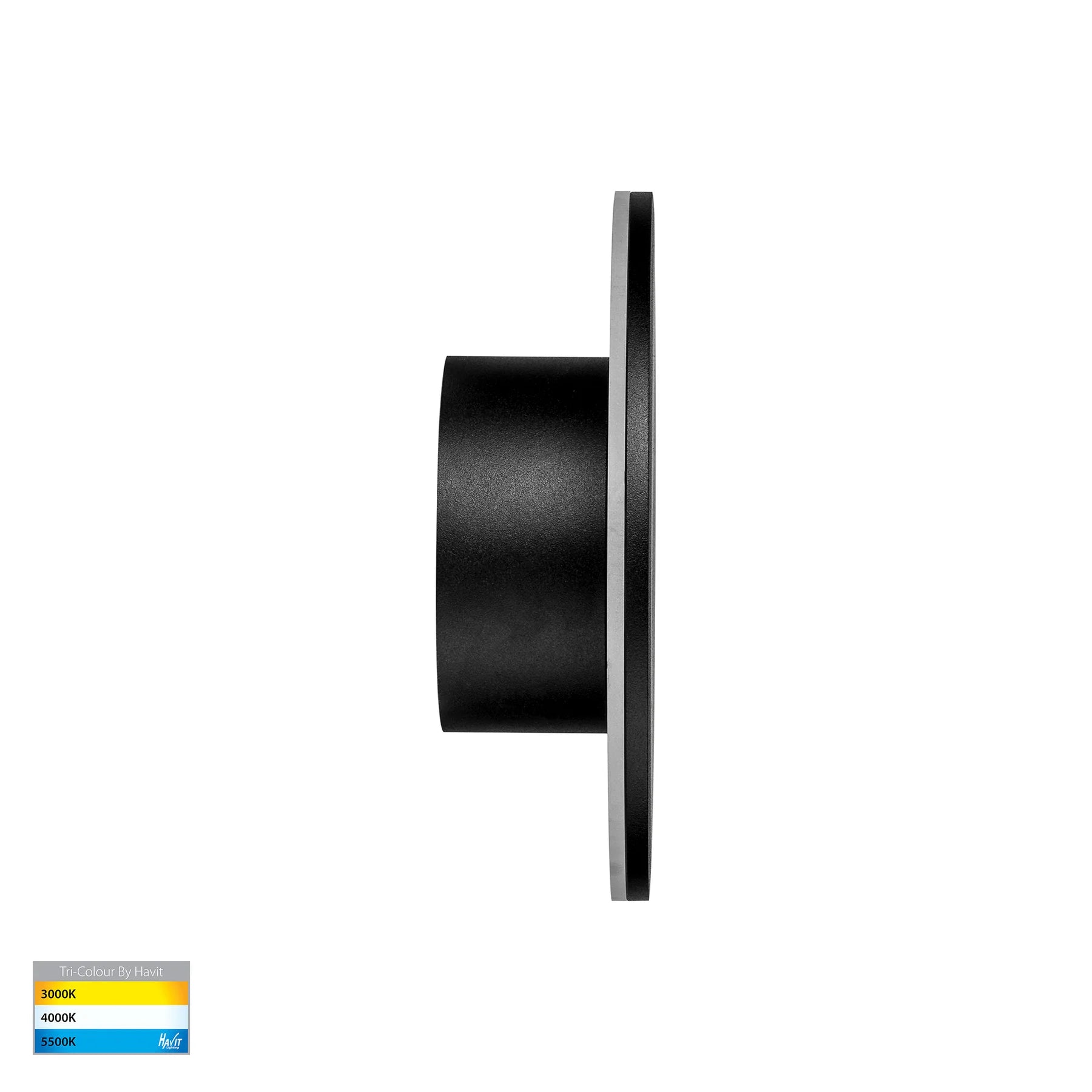 Havit Halo Exterior Wall Lights Tri - Black 7W 240V/12V IP65 - HV3591T-BLK - Havit Lighting