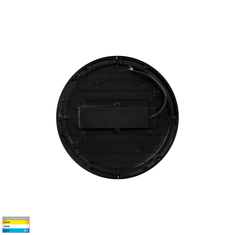 Havit Liptor Ceiling Mounted LED Oysters Tri - Black 10W 240V IP54 - HV36051T-BLK - Havit Lighting