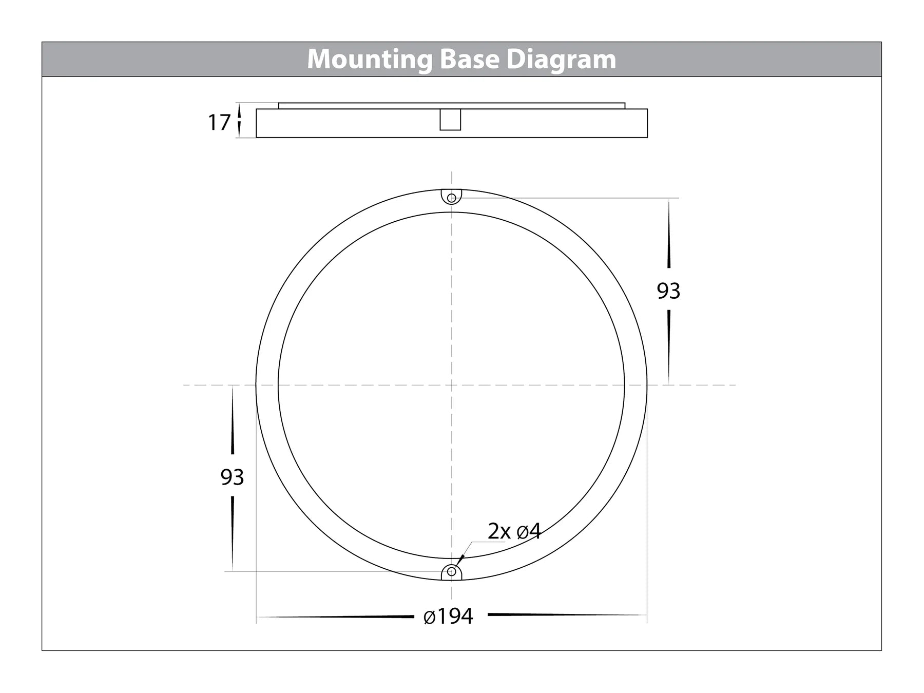 Havit Liptor Ceiling Mounted LED Oysters Tri- White 10W 240V IP54 - HV36051T-WHT