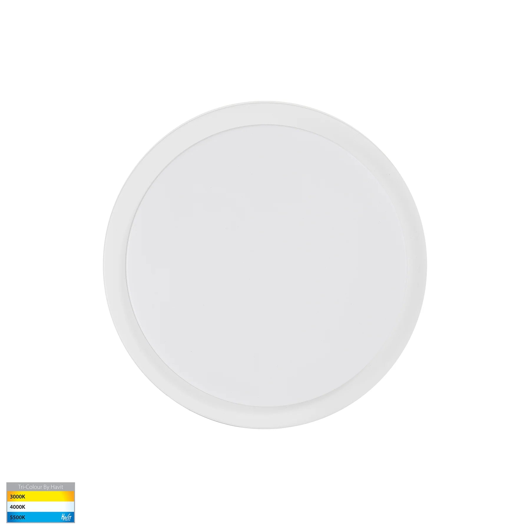 Havit Liptor Ceiling Mounted LED Oysters Tri- White 20W 240V IP54 - HV36052T-WHT