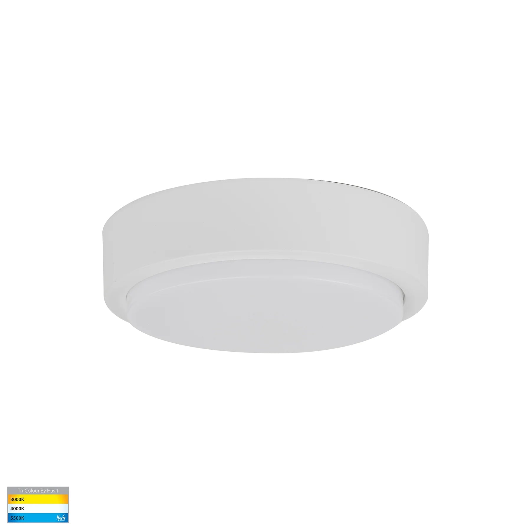 Havit Liptor Ceiling Mounted LED Oysters Tri- White 20W 240V IP54 - HV36052T-WHT
