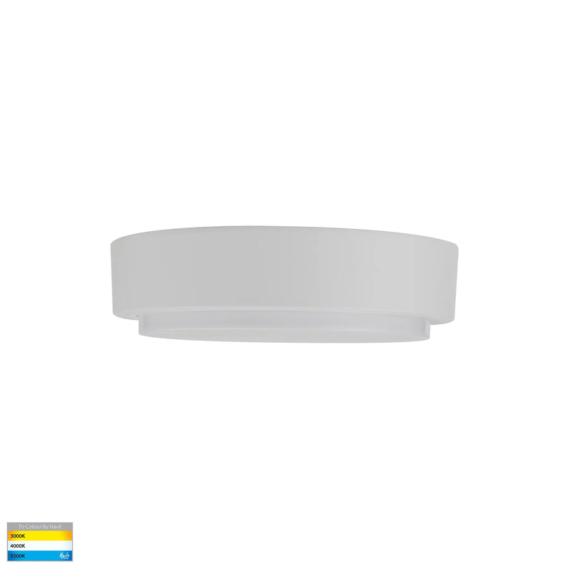 Havit Liptor Ceiling Mounted LED Oysters Tri - White 20W 240V IP54 - HV36052T-WHT - Havit Lighting