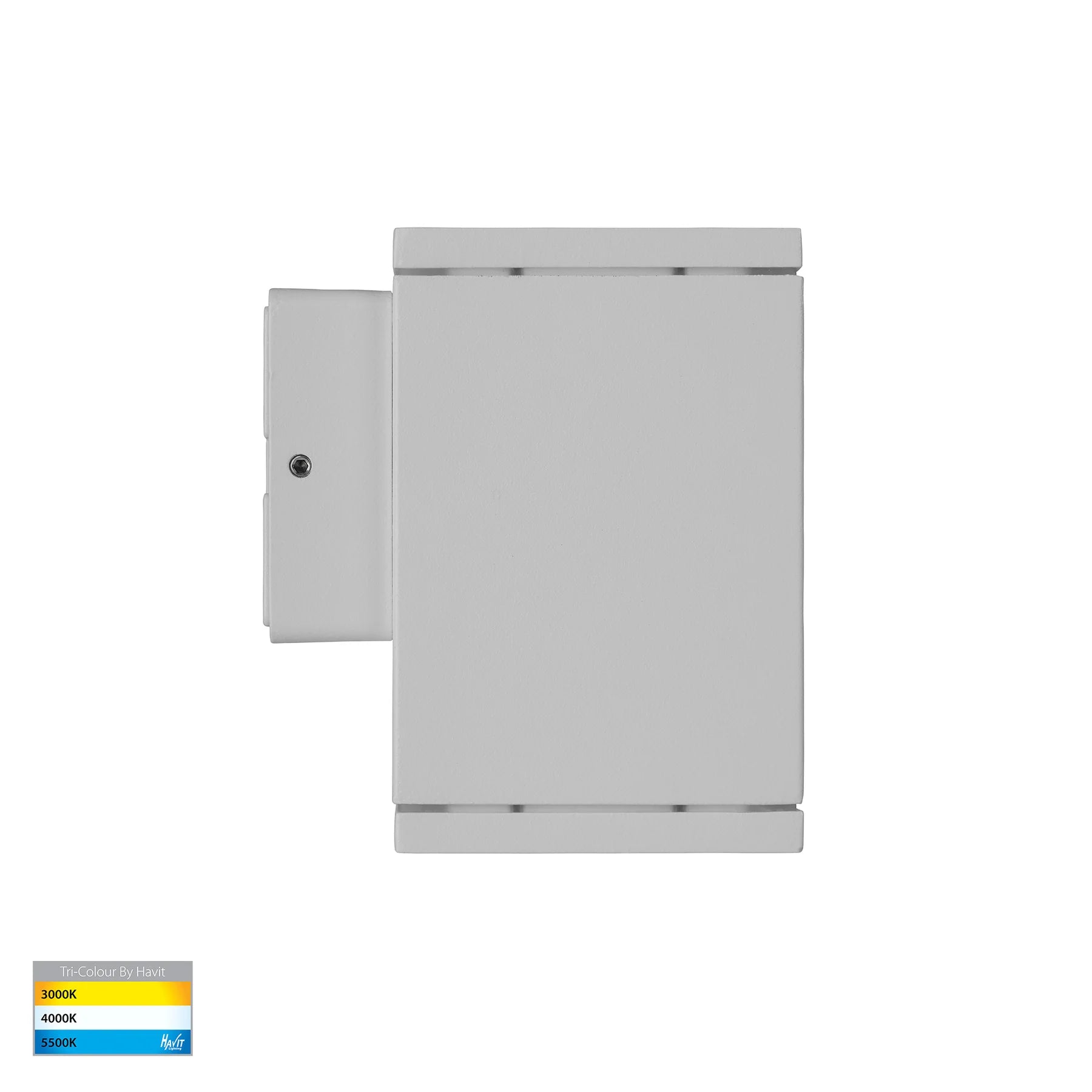 Havit Quadru Square Fixed Down Exterior Wall Lights Tri - White 5W 240V IP54 - HV3623T-WHT- Havit Lighting
