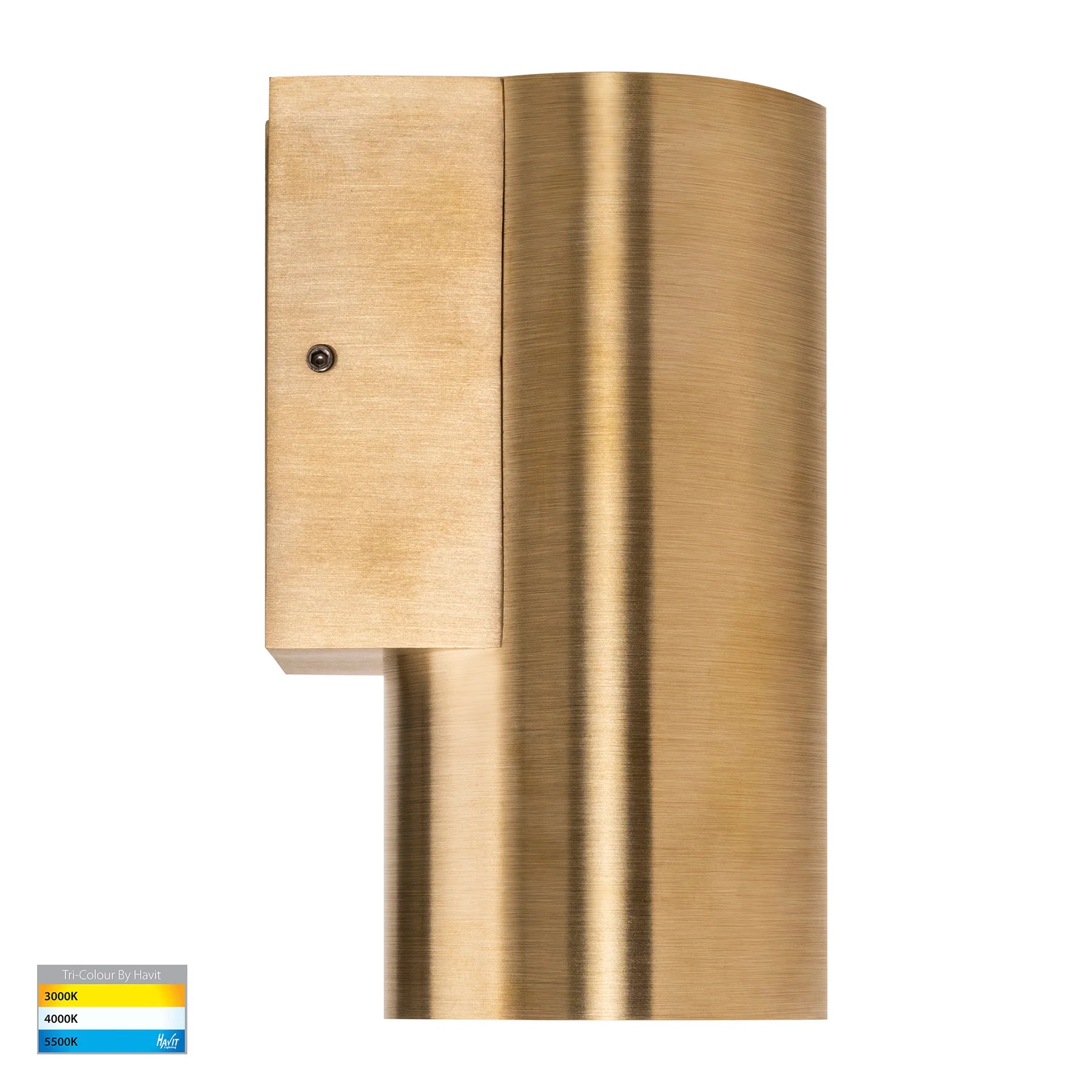Havit Aries Fixed Down Exterior Wall Lights 5CCT Solid Brass 6W 240V IP65 - HV3625S-BR - Havit Lighting