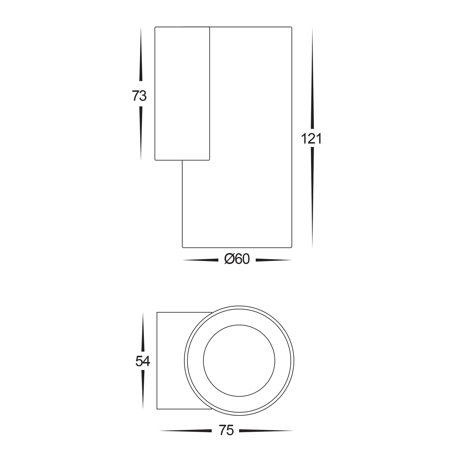 Havit Aries Fixed Down Exterior Wall Lights 5CCT Solid Brass 6W 240V IP65 - HV3625S-BR - Havit Lighting
