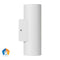 Havit Aries Up & Down Exterior Wall Lights 5CCT White 2x6W 240V IP65 - HV3626S-ALUWHT - Havit Lighting