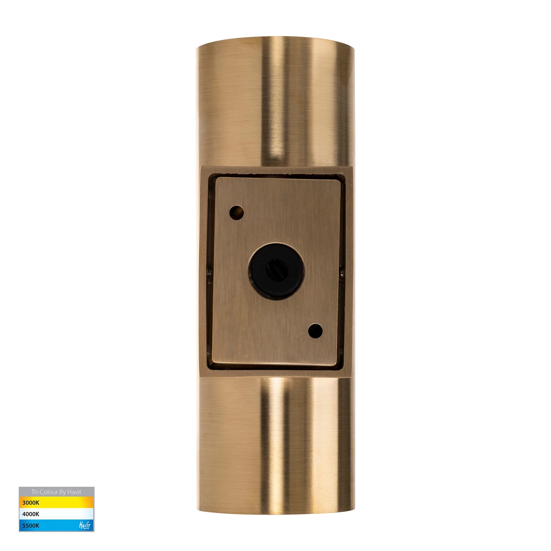 Havit Aries Up & Down Exterior Wall Lights 5CCT Solid Brass 2x6W 240V IP65 - HV3626S-BR- Havit Lighting