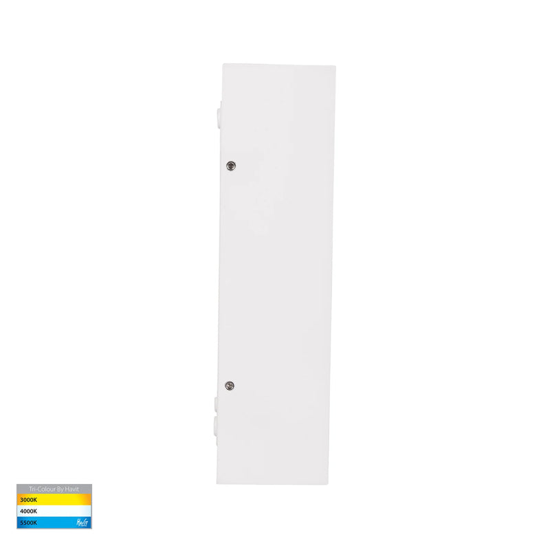 Havit Essil Up & Down LED Wall Lights Tri- White 2x6W 12V/24V IP54 - HV3650T-WHT-240V, HV3650T-WHT-12V