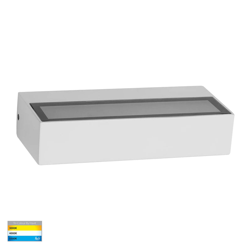 Havit Siena Uplighter Exterior Wall Lights Tri - White 6W 240V IP54 - HV3654T-WHT - Havit Lighting