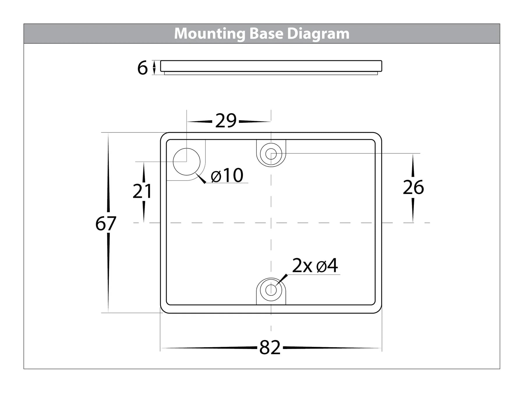 Havit Versa Square Up & Down Exterior Wall Light Tri - White 2x3W 12/240V IP65 - HV3658T-WHT-SQ, HV3658T-WHT-SQ-12V - Havit Lighting