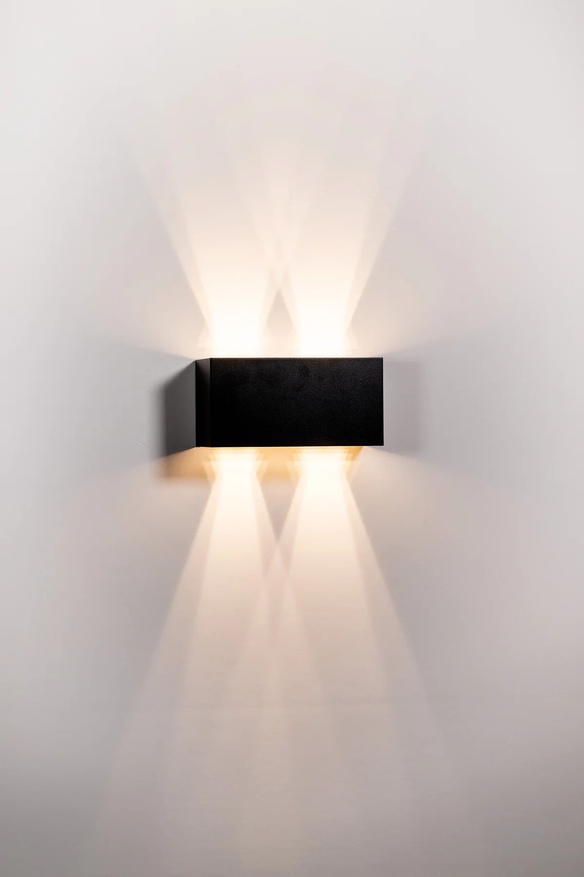 Havit Versa Square Up & Down Exterior Wall Lights Tri - Black 4x3W 240V IP65 - HV36582T-BLK-SQ - Havit Lighting