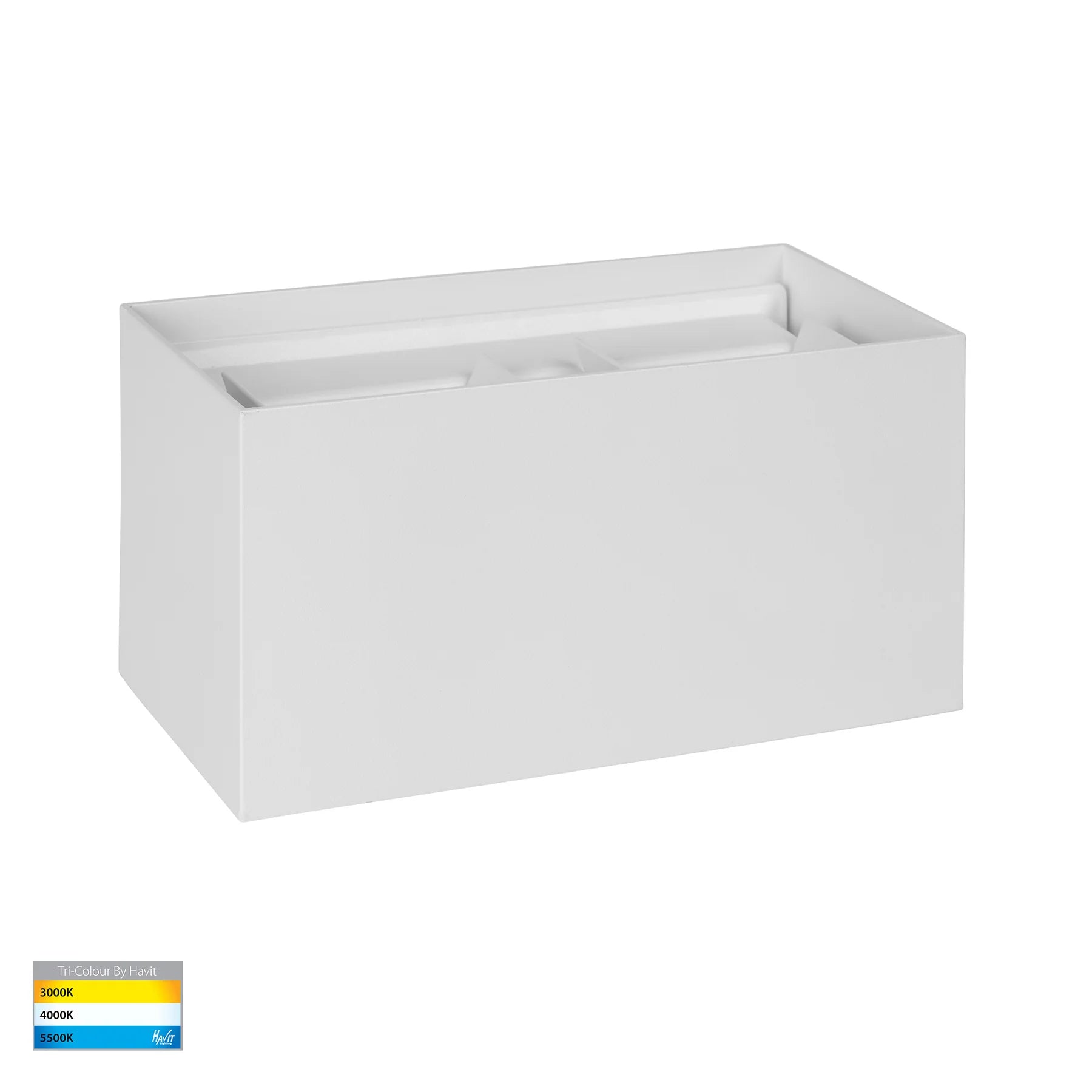 Havit Versa Square Up & Down Exterior Wall Lights Tri- White 4x3W 240V IP65 - HV36582T-WHT-SQ