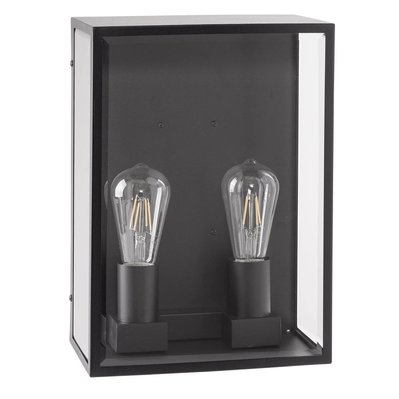 Havit Bayside 2 Light Wall Lights 2700K 316 Stainless Steel Black 2x4W 240V IP54 - HV36592W-BLK