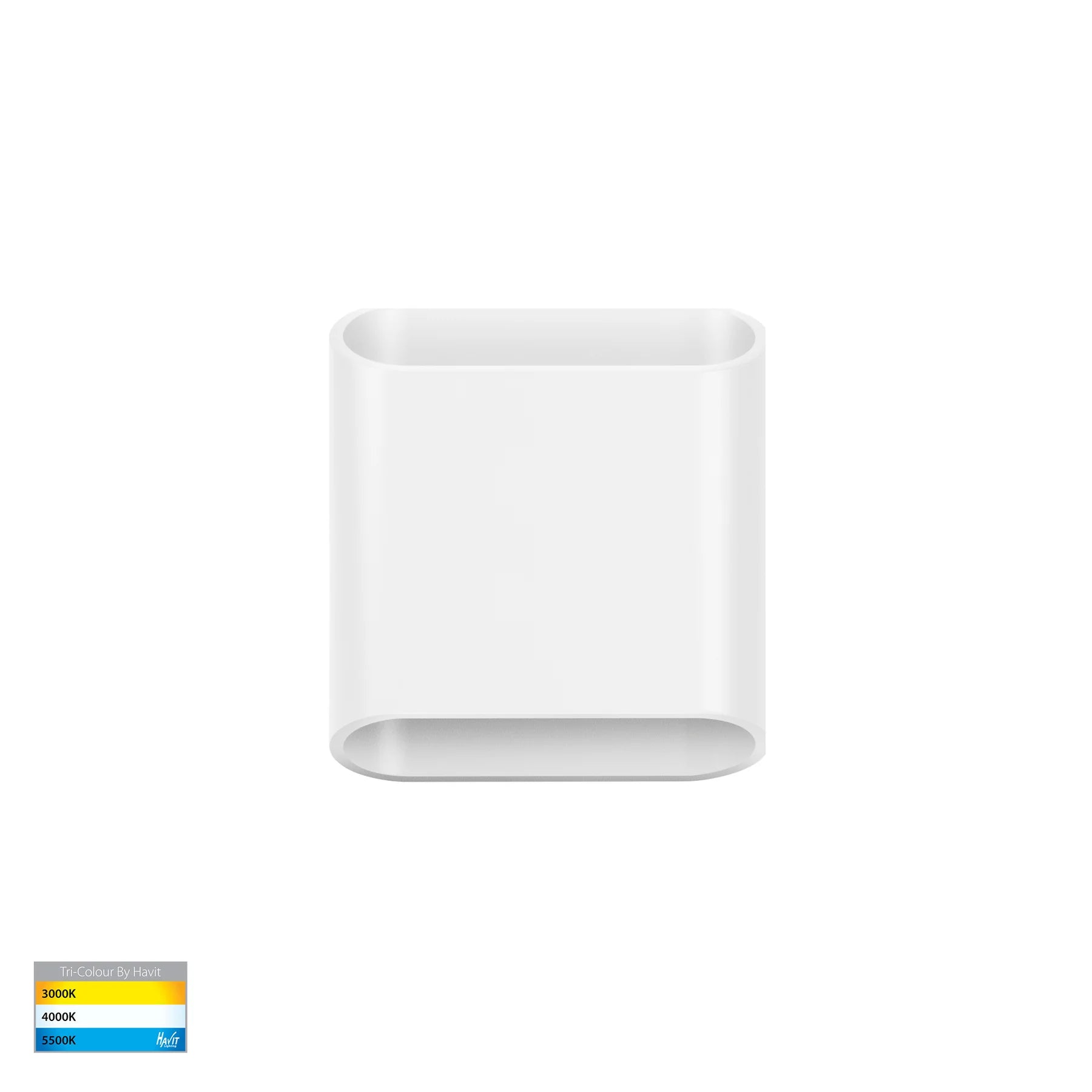 Havit Contec Up & Down Exterior Wall Lights Tri- Aluminium White 2x5W 240V IP65- HV3662T-WHT-240V