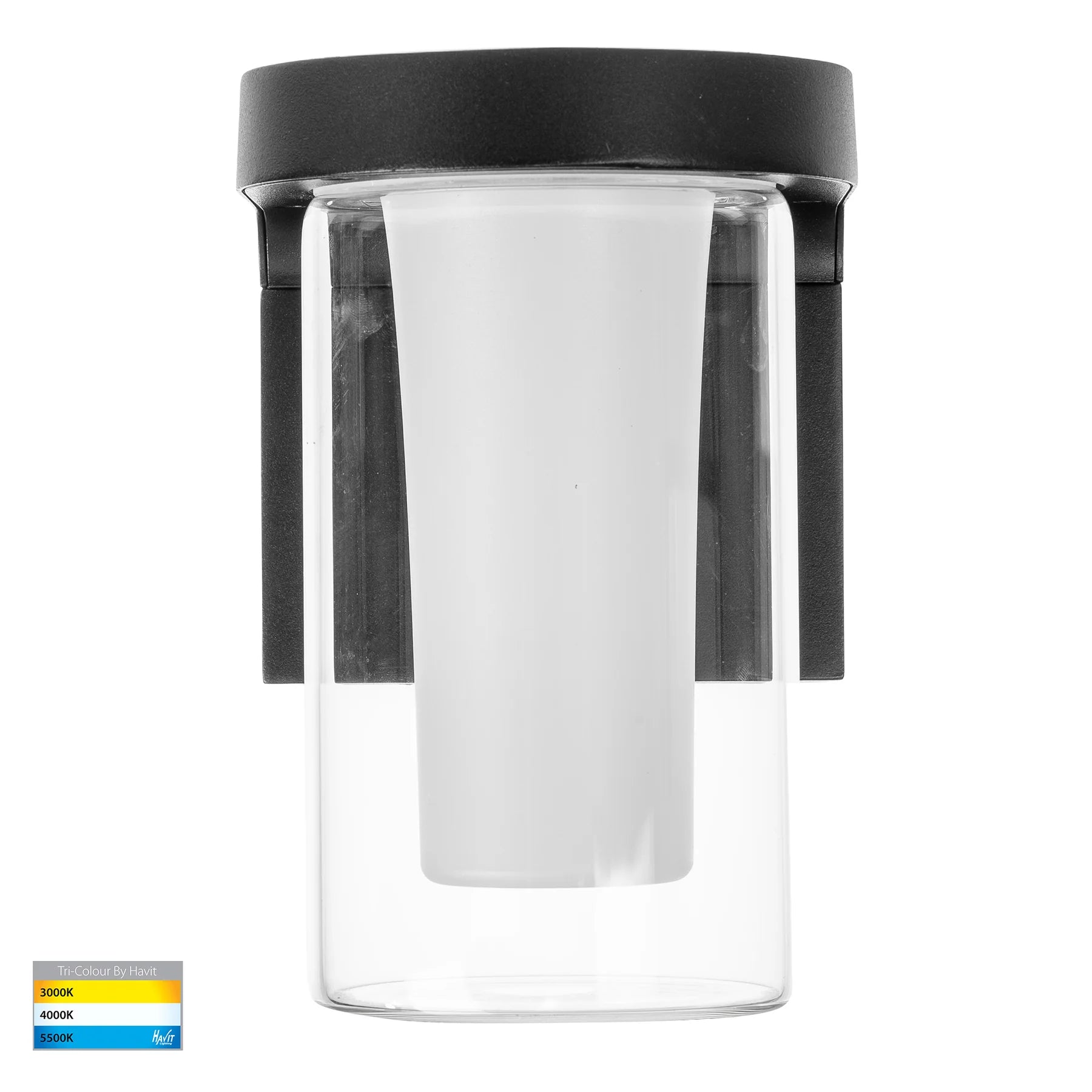 Havit Otaner LED Exterior Wall Lights Tri- Black 10W 240V IP54 - HV3691T-BLK-240V