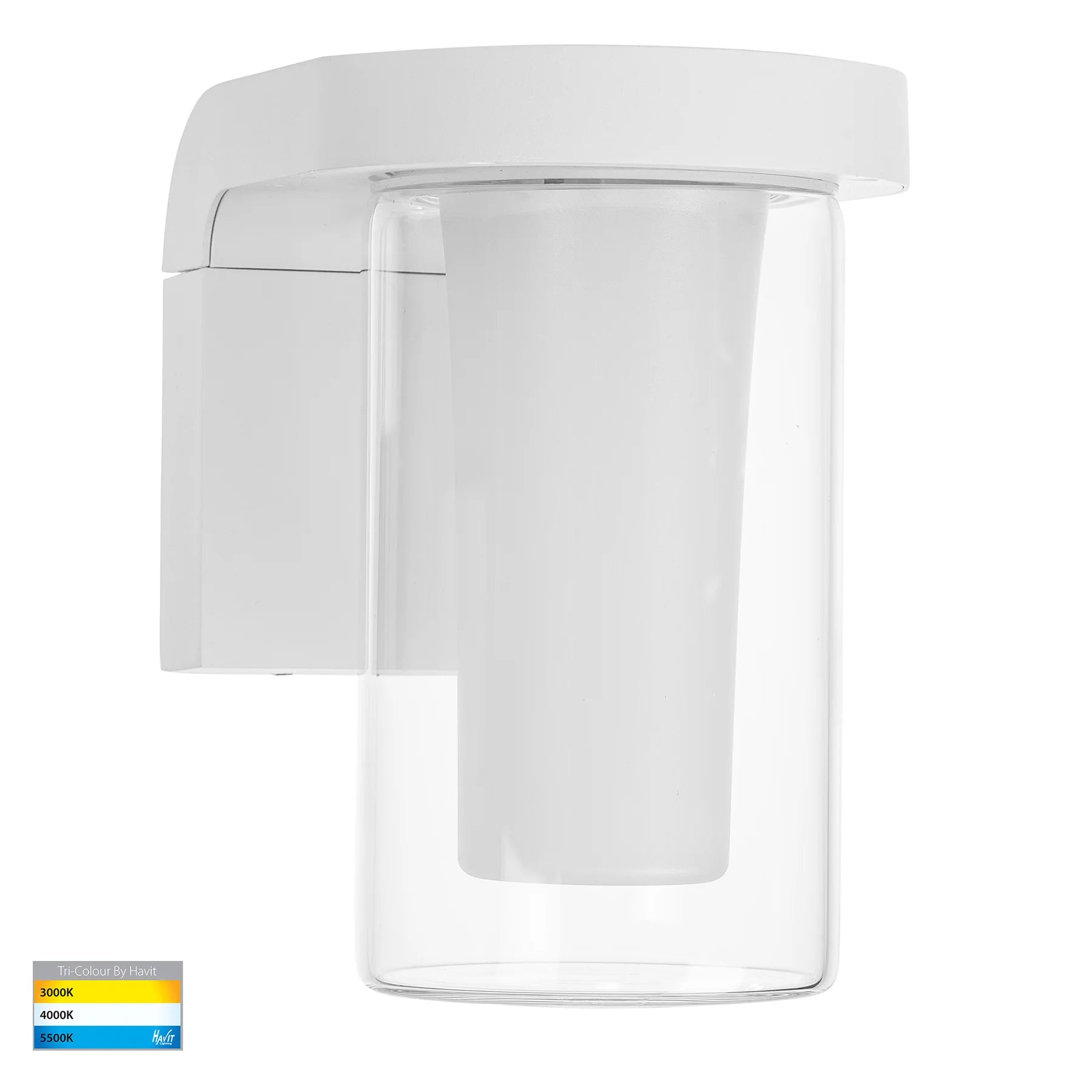 Havit Otaner LED Exterior Wall Lights Tri- White 10W 240V IP54 - HV3691T-WHT-240V