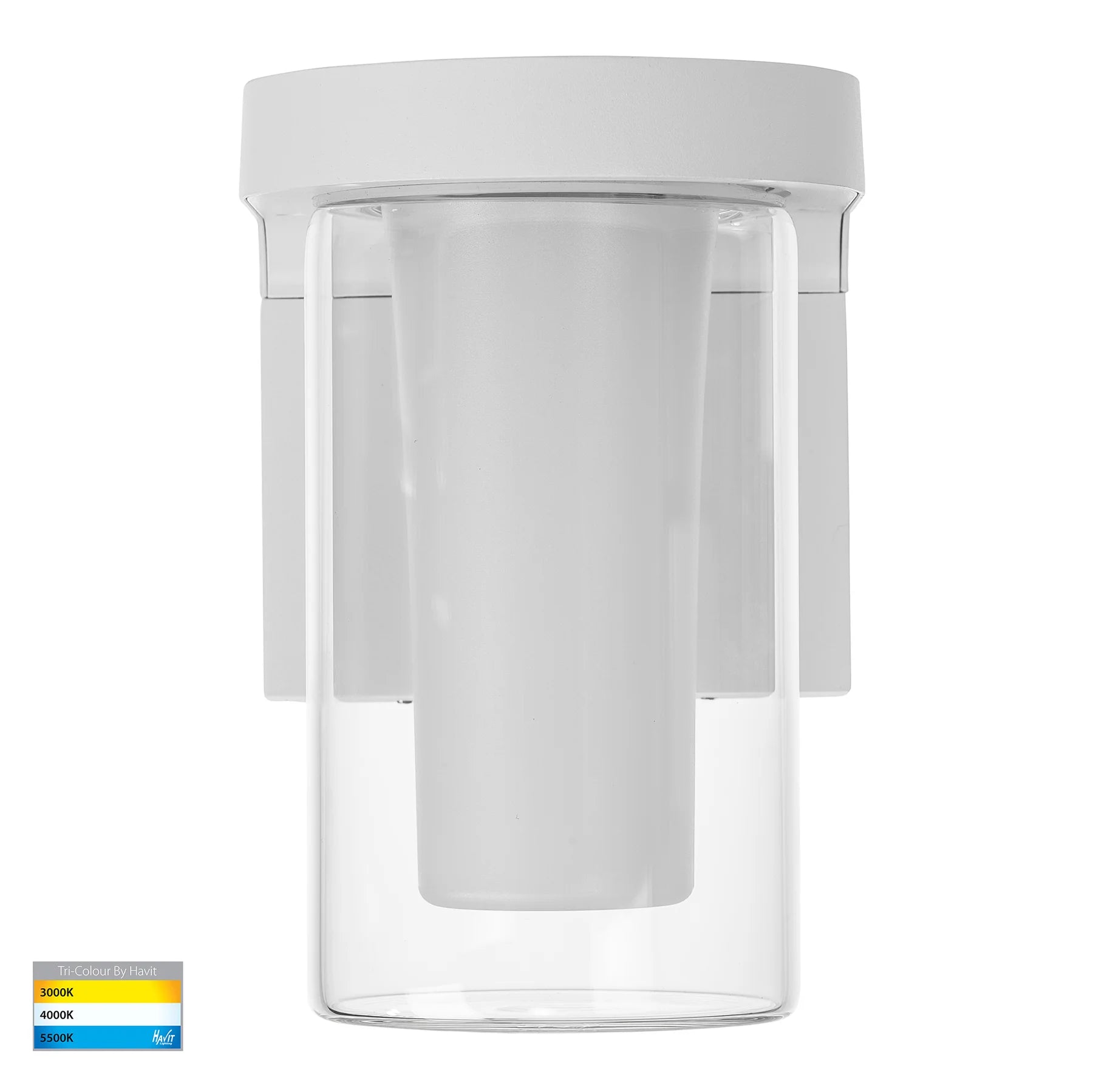 Havit Otaner LED Exterior Wall Lights Tri- White 10W 240V IP54 - HV3691T-WHT-240V
