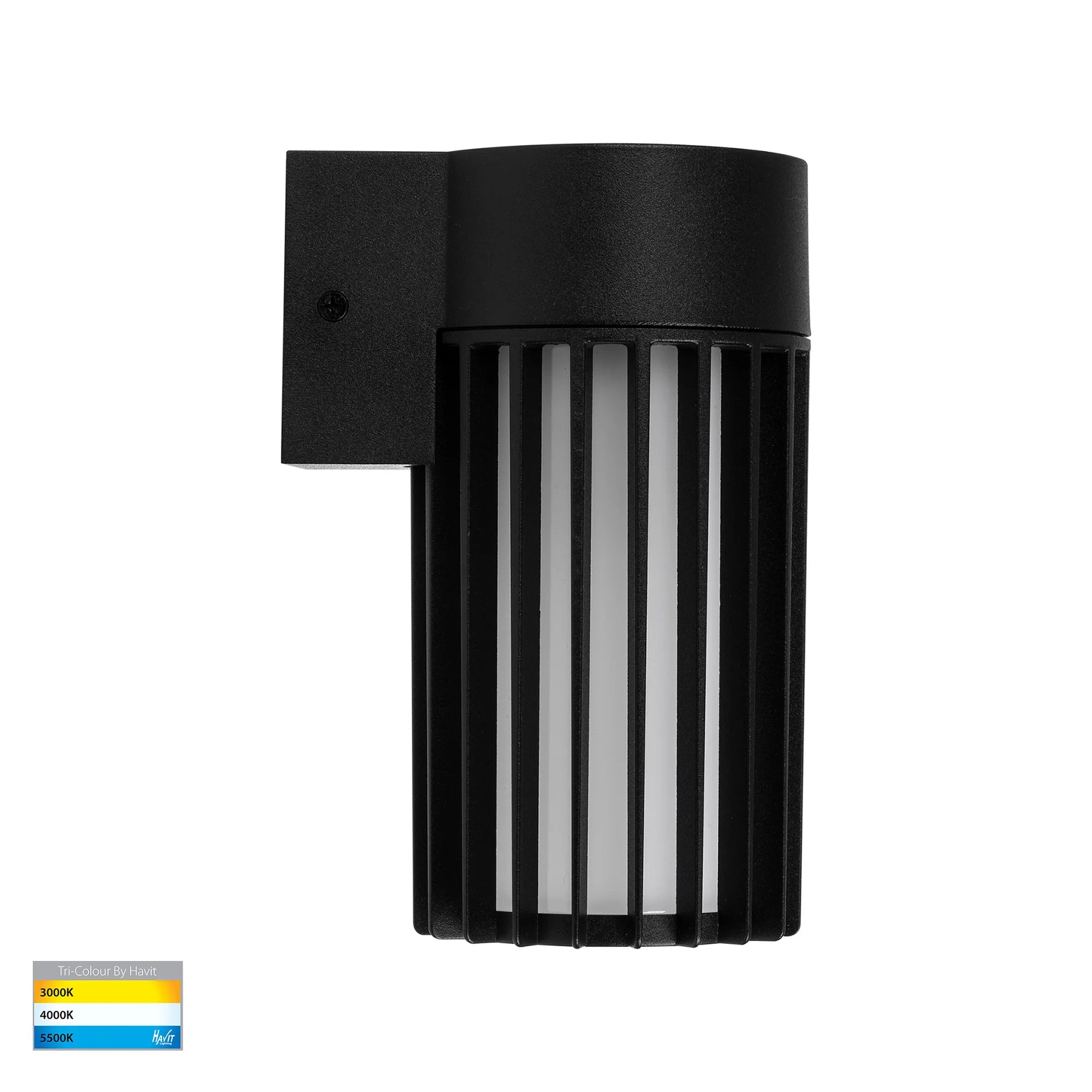 Havit Tenac Wall Lights Tri- Aluminium Black 9W 240V IP54 - HV3693T-BLK