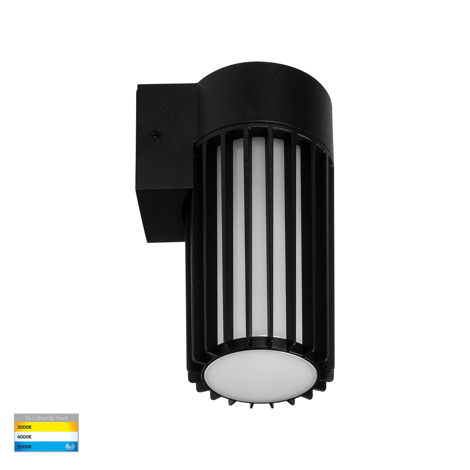 Havit Tenac Wall Lights Tri- Aluminium Black 9W 240V IP54 - HV3693T-BLK