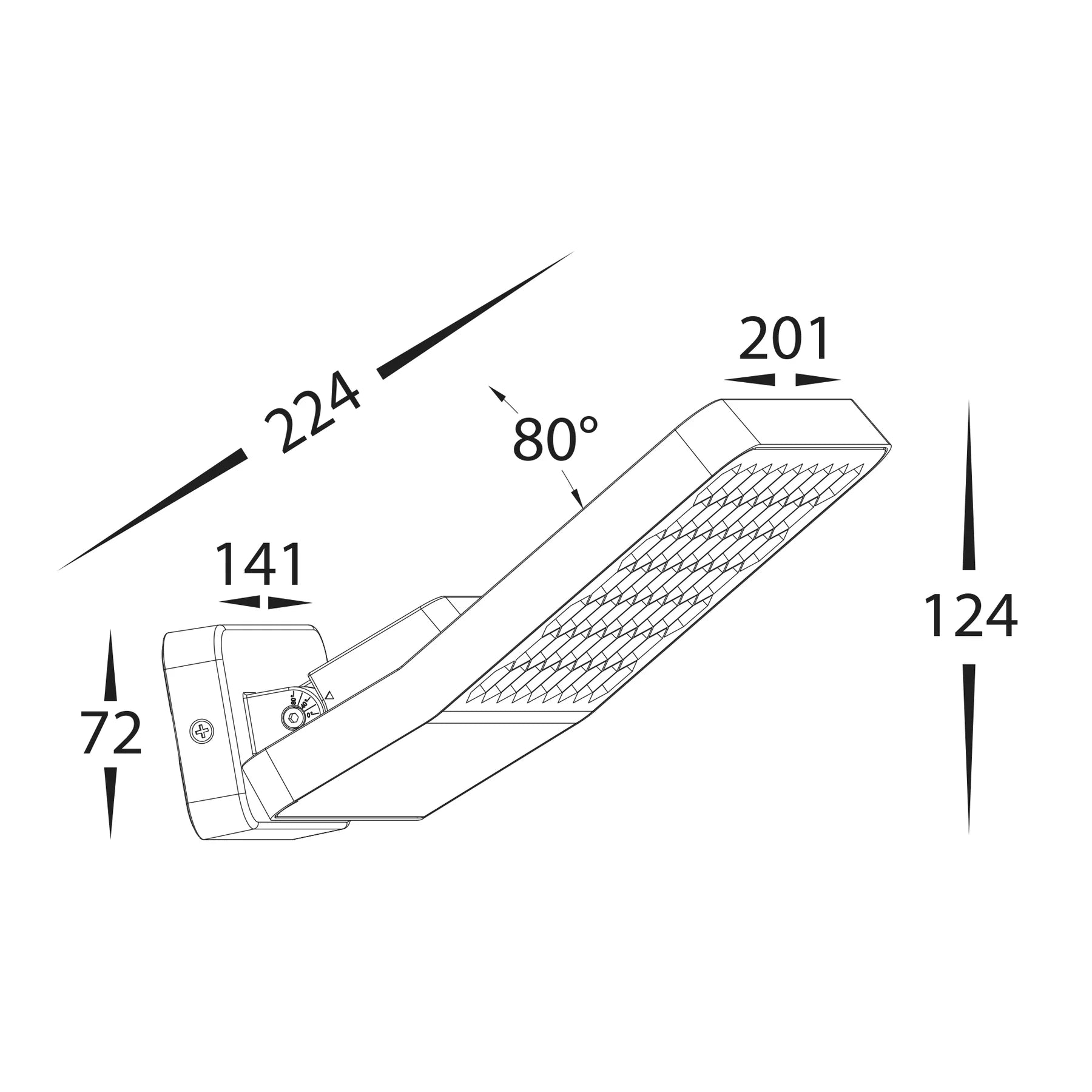 Havit Favo LED Floodlights 4000K Aluminium Grey 24W 240V IP54- HV3722N-GRY