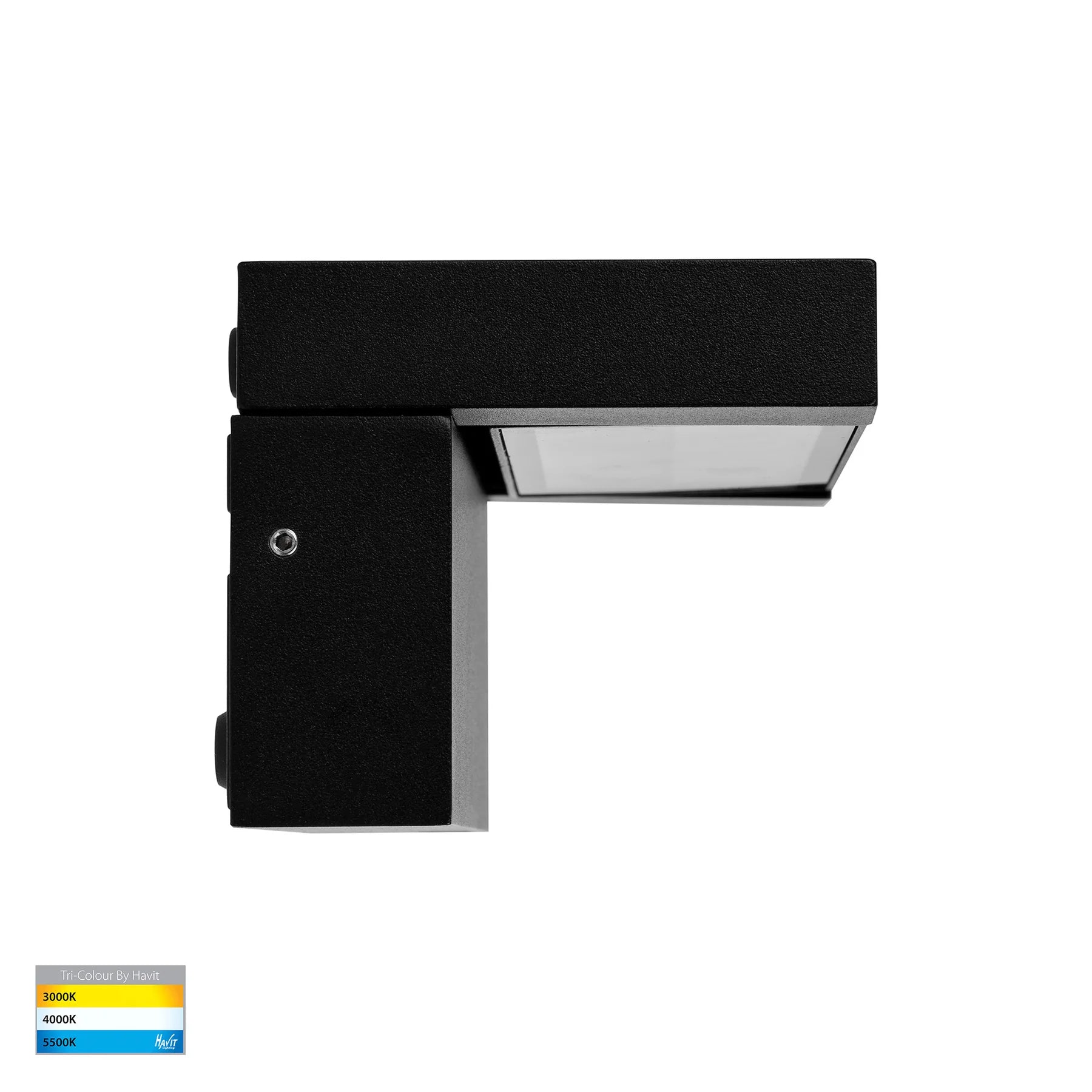 Havit Locu Adjustable LED Floodlights Tri- Aluminium Black 12W 240V IP65- HV3731T-BLK