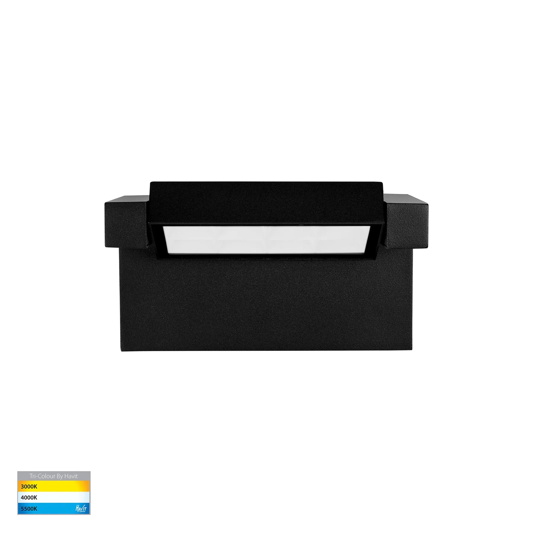 Havit Locu Adjustable LED Floodlights Tri- Aluminium Black 12W 240V IP65- HV3731T-BLK