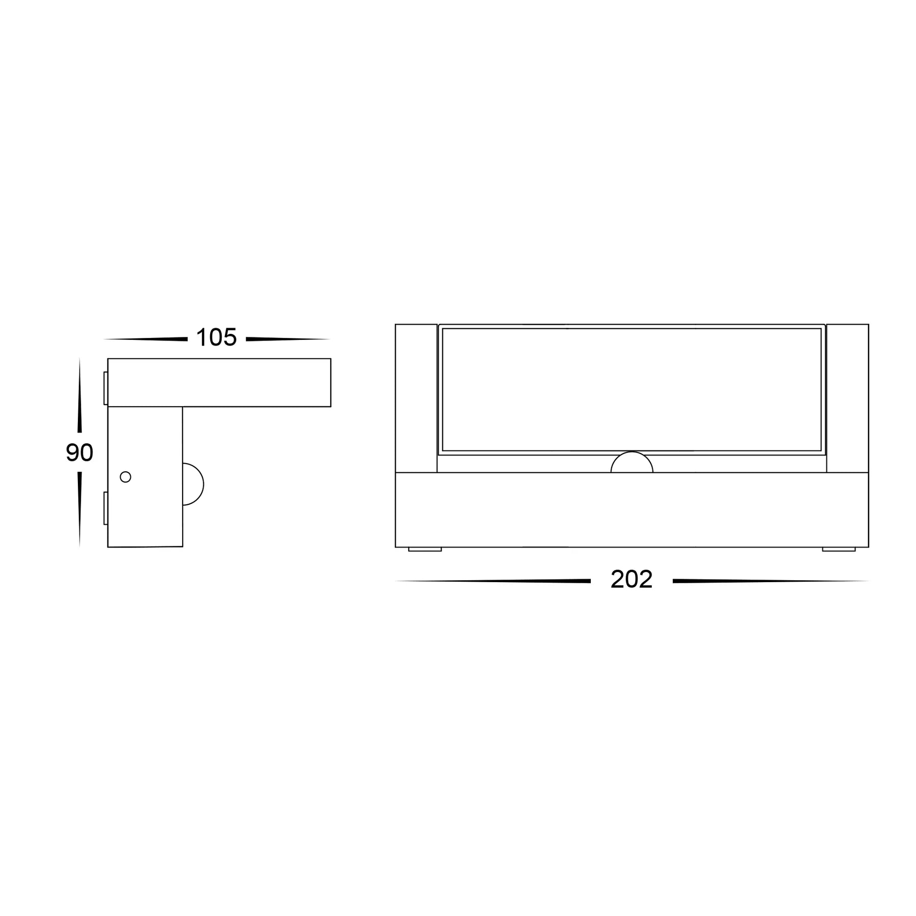 Havit Locu Adjustable LED Floodlights with Sensor Tri- Aluminium Black 24W 240V IP65- HV3732T-BLK-PIR