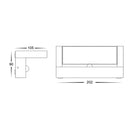 Havit Locu Adjustable LED Floodlights with Sensor Tri- Aluminium Black 24W 240V IP65- HV3732T-BLK-PIR