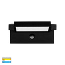 Havit Locu Adjustable LED Floodlights with Sensor Tri- Aluminium Black 24W 240V IP65- HV3732T-BLK-PIR