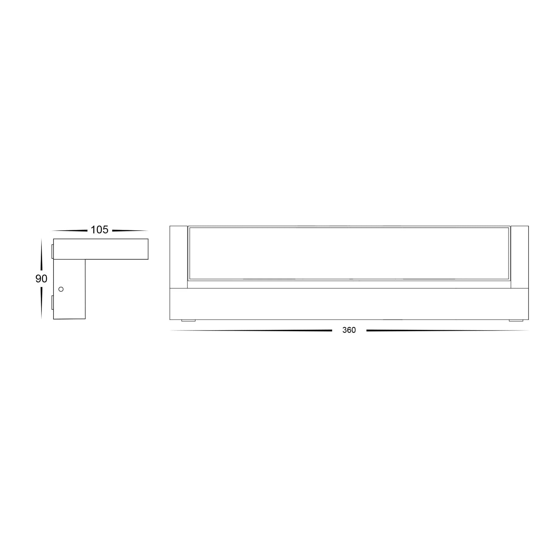 Havit Locu Adjustable LED Floodlights Tri- Aluminium Black 36W 240V IP65- HV3733T-BLK