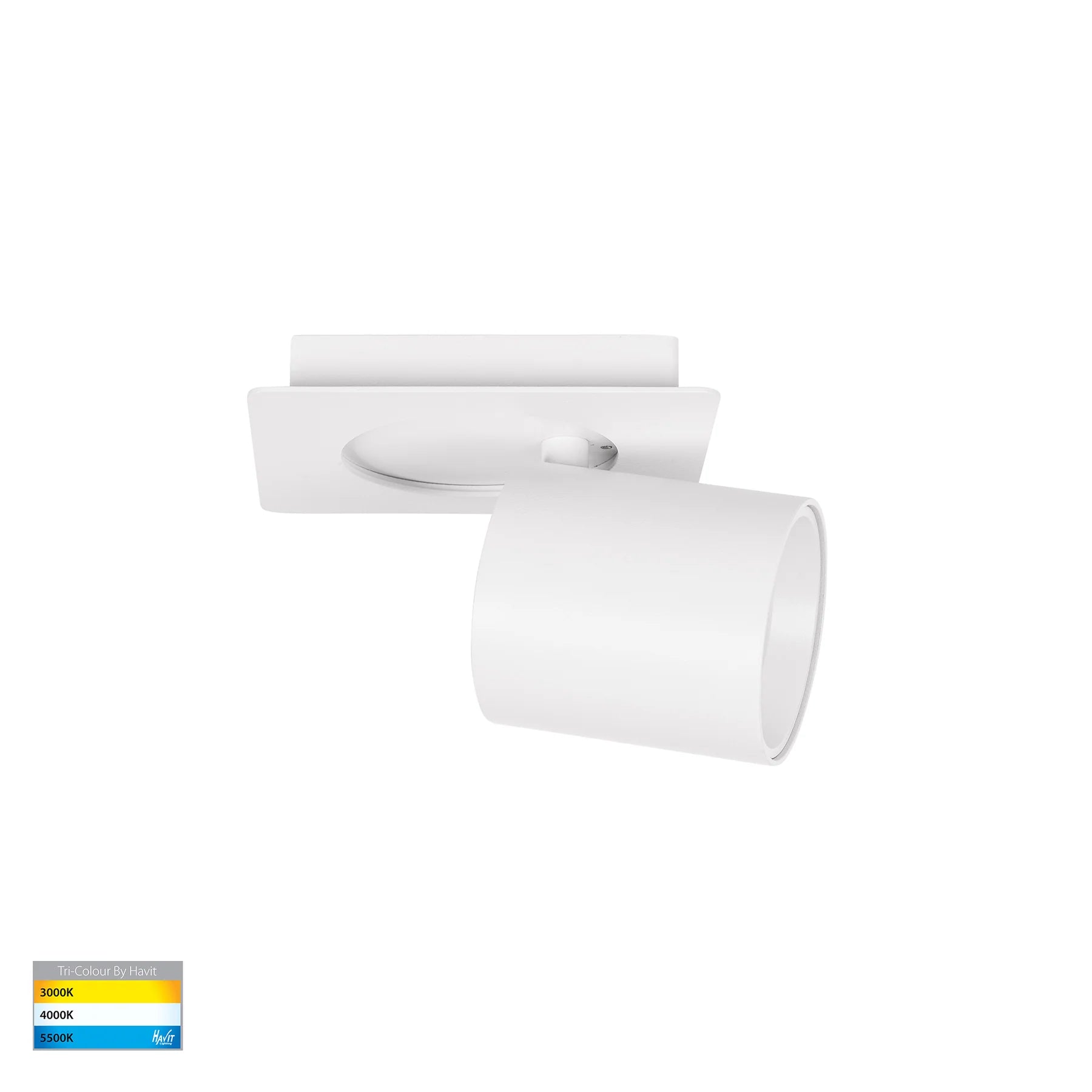 Havit Sbarra Single Adjustable LED Bar Lights Tri- White 8W 240V IP20- HV4003T-1-WHT