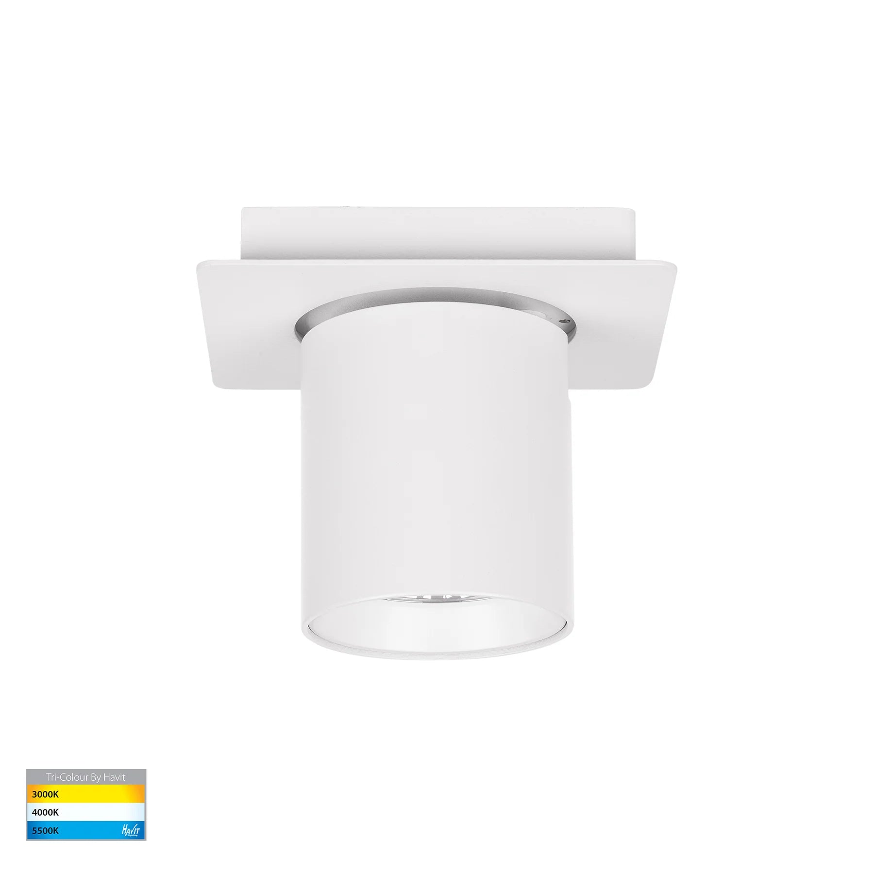 Havit Sbarra Single Adjustable LED Bar Lights Tri- White 8W 240V IP20- HV4003T-1-WHT