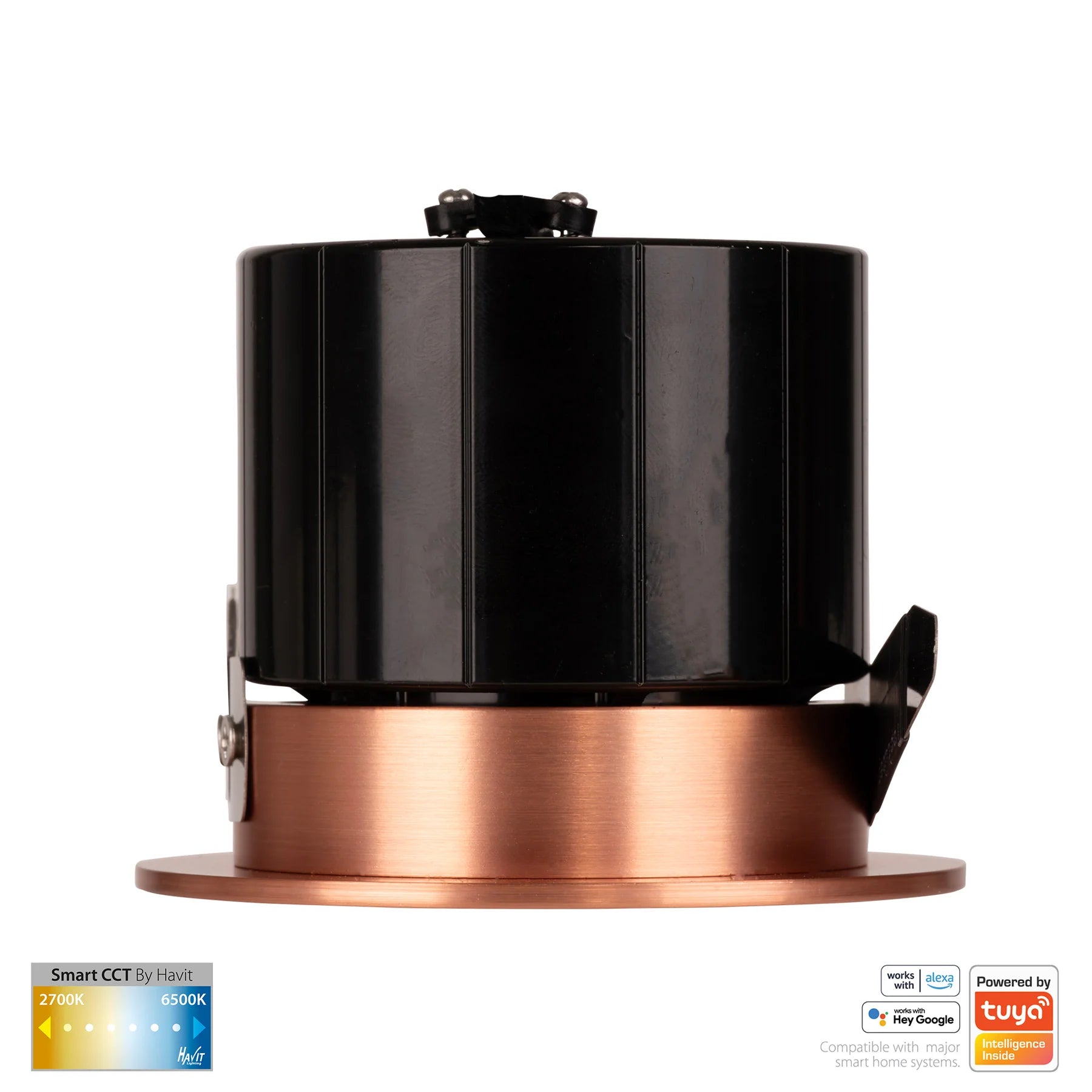 Havit Prime Fixed CCT WIFI LED Downlights 2700K-6500K Copper 12W 240V IP54- HV5511CCT-CP