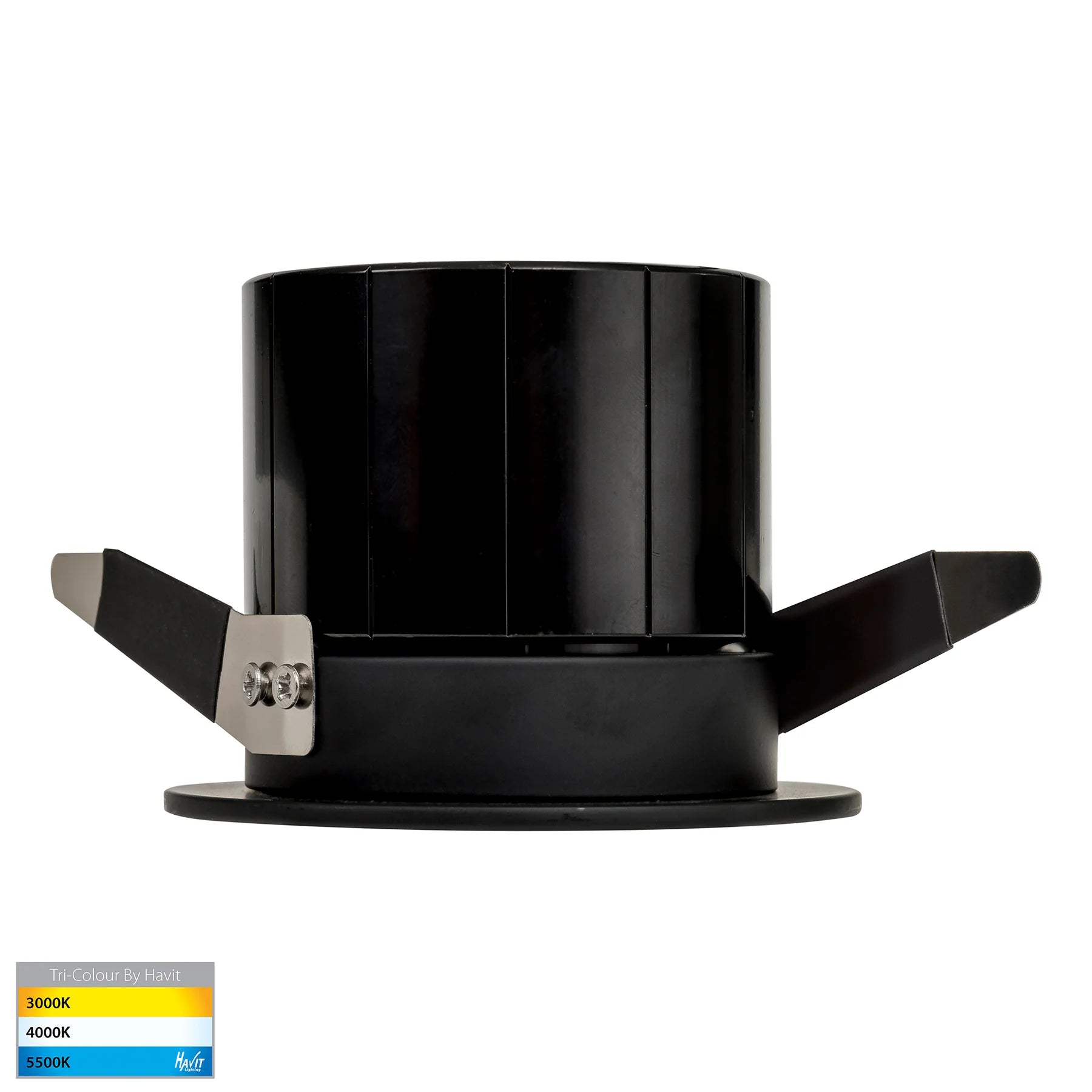 Havit Prime Fixed LED Downlight Tri - Matt Black 12W 240V IP54 - HV5511T-BLK