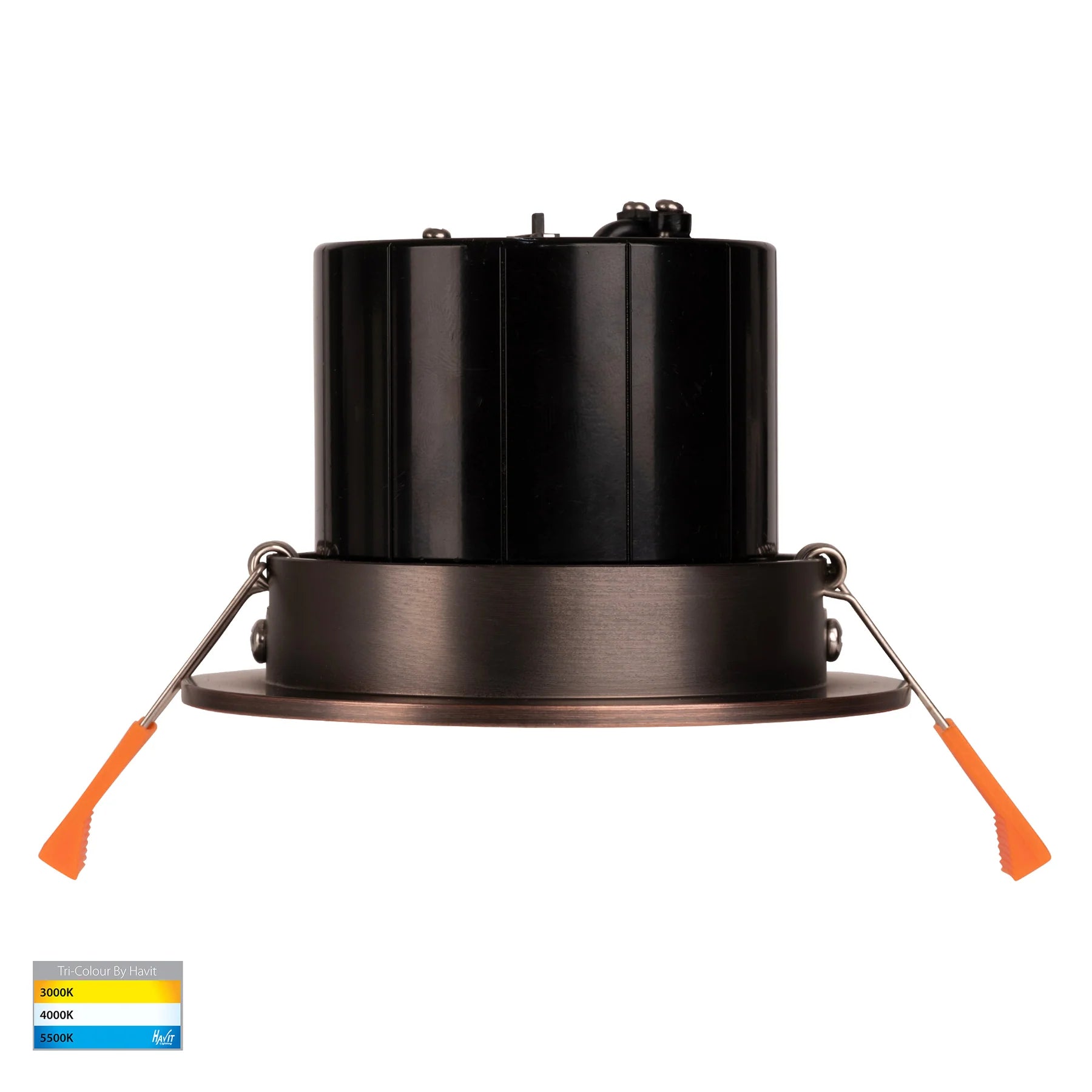 Havit Prime Tilt LED Downlights Tri- Antique Brass 12W 240V IP54- HV5512T-AB