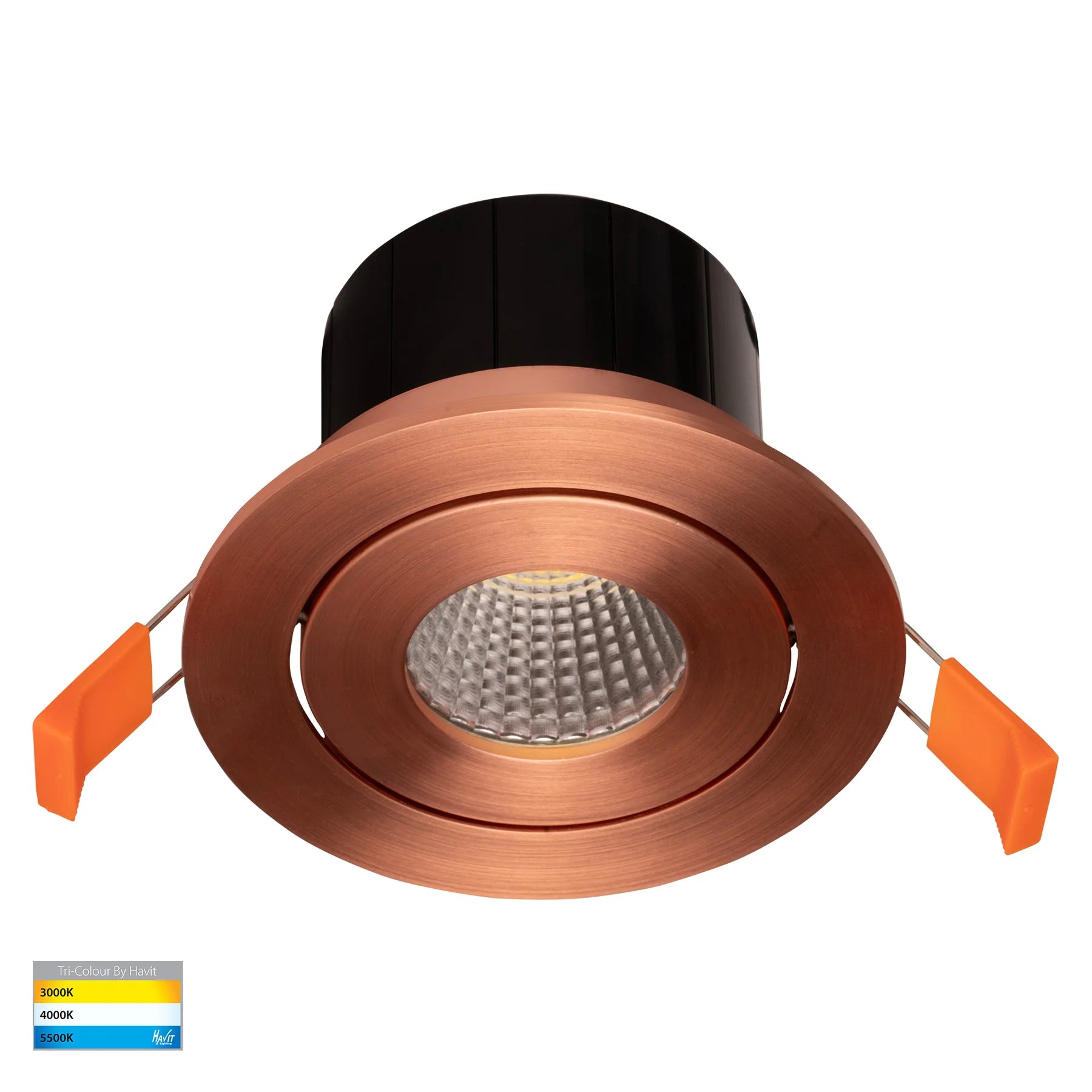 Havit Prime Tilt LED Downlights Tri- Copper 12W 240V IP54- HV5512T-CP