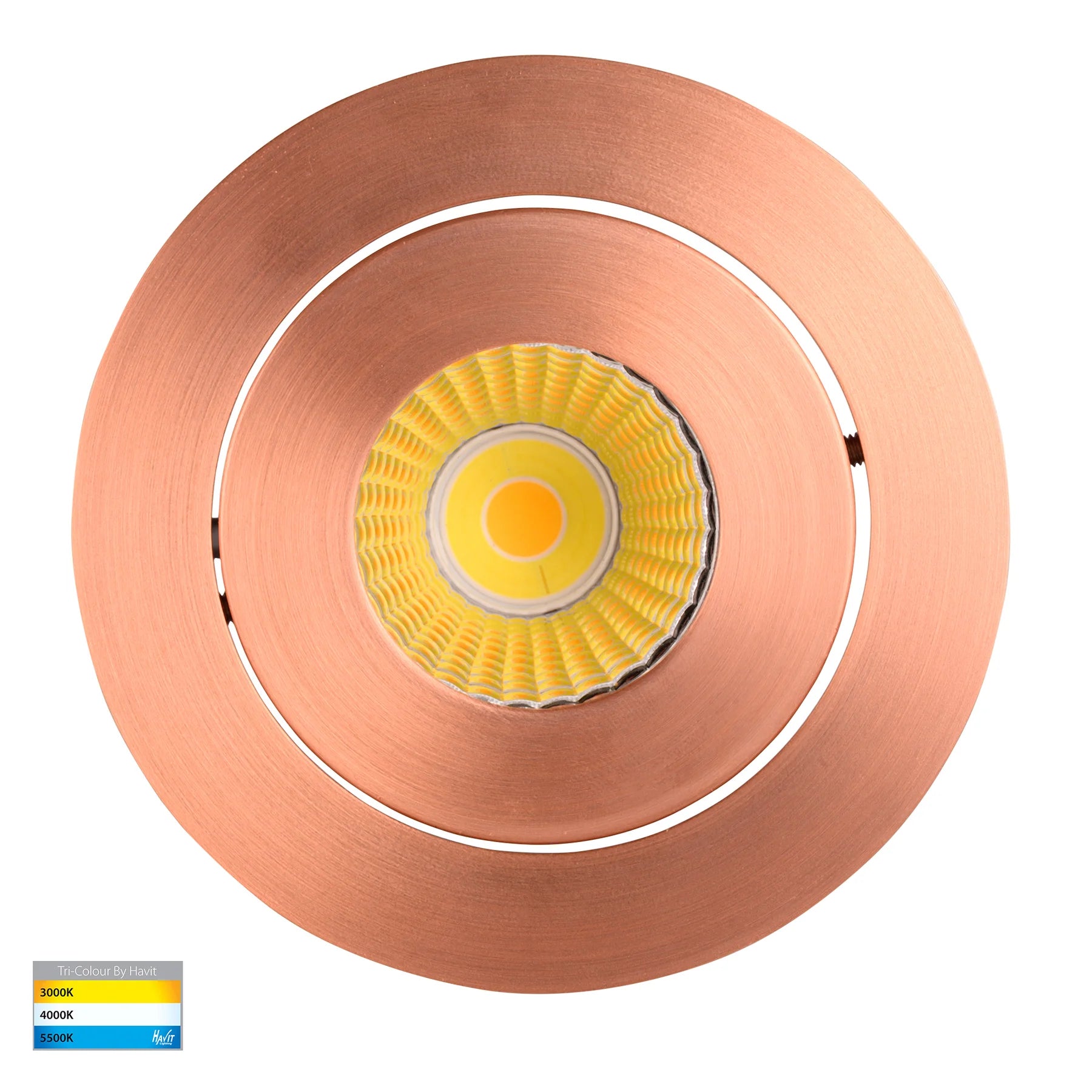 Havit Prime Tilt LED Downlights Tri- Copper 12W 240V IP54- HV5512T-CP
