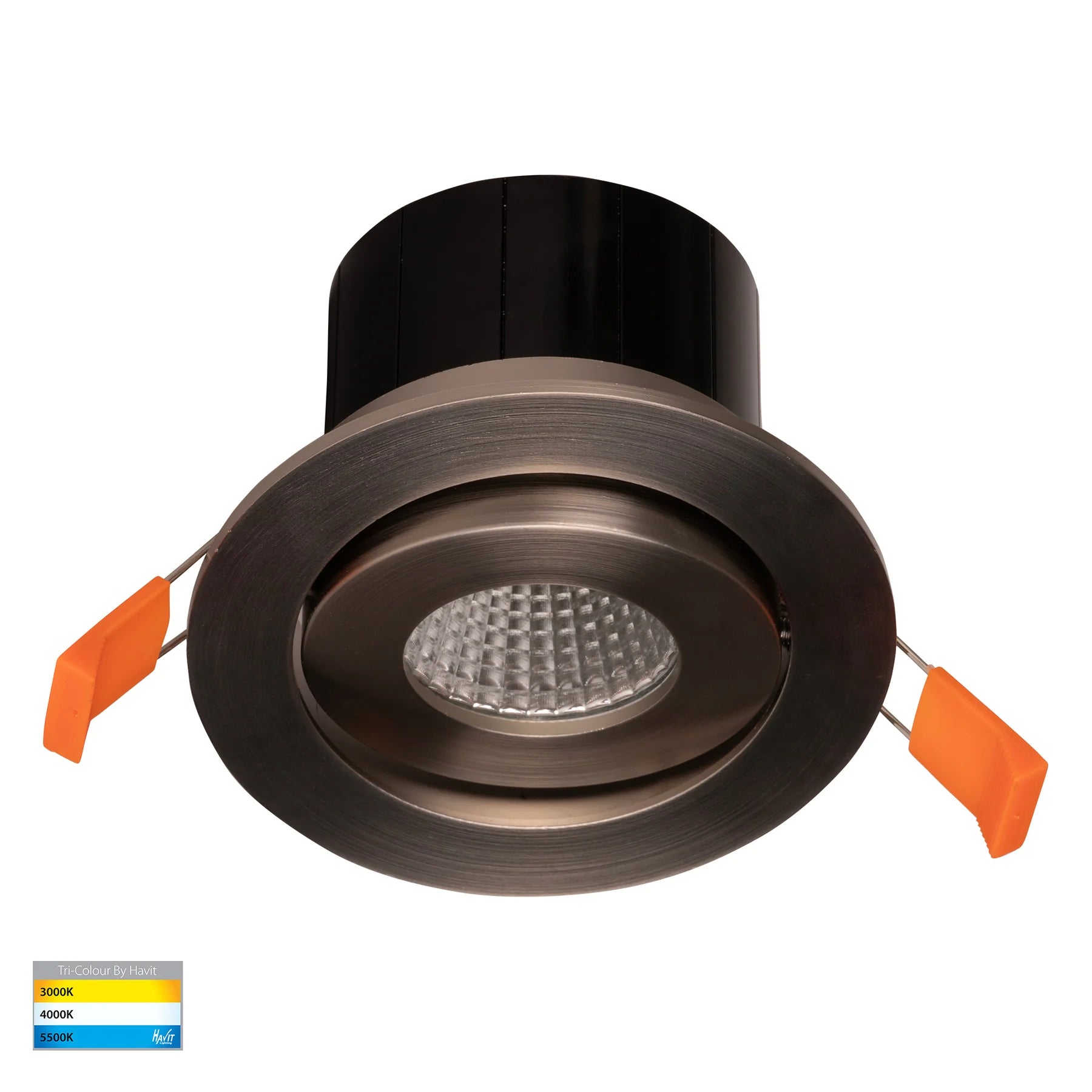 Havit Prime Tilt LED Downlights Tri- Nickel 12W 240V IP54- HV5512T-NK