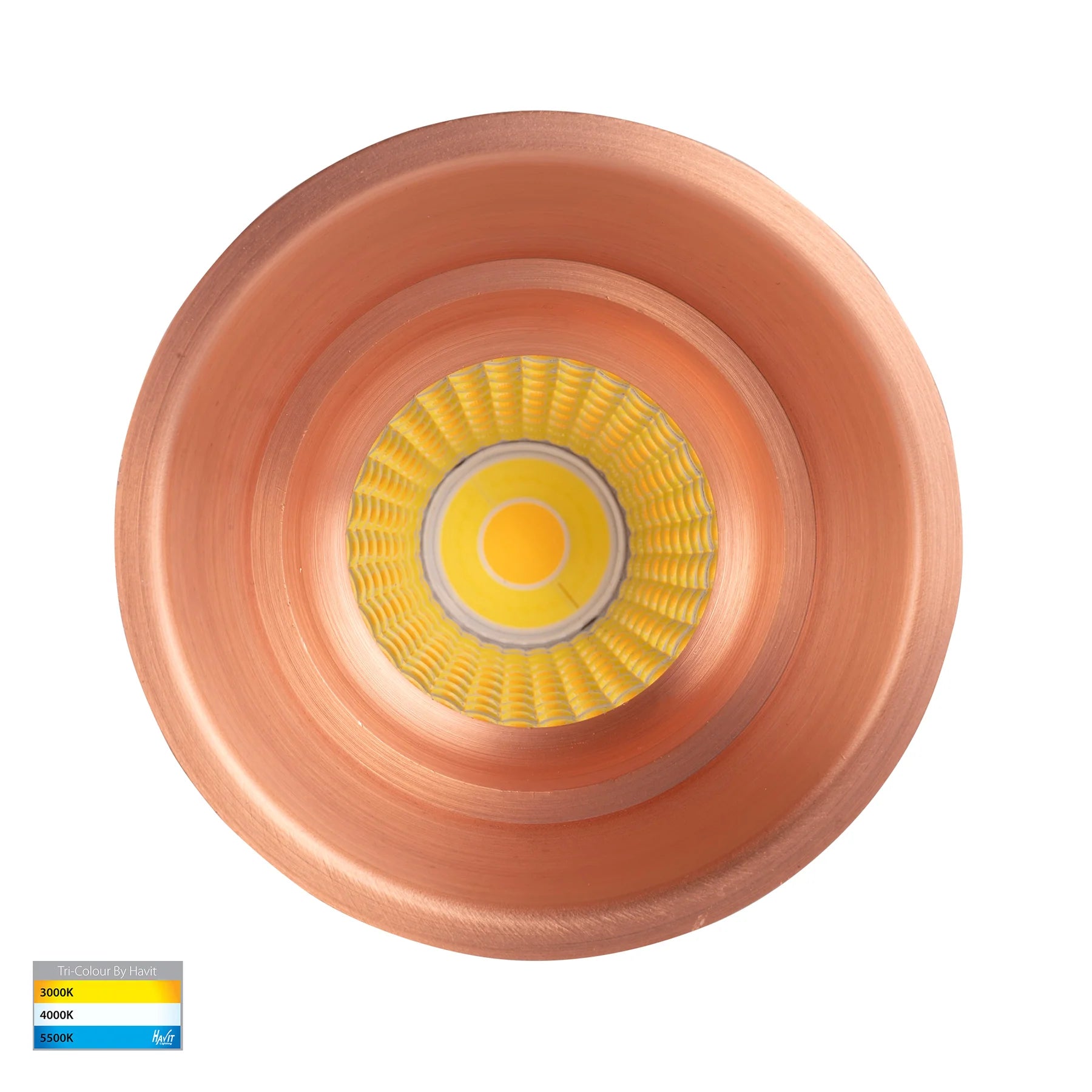 Havit Prime Fixed Deep LED Downlights Tri- Copper 12W 240V IP54- HV5513T-CP 