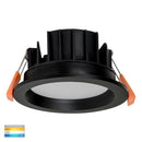 Havit Polly Polycarbonate Fixed LED Downlight Tri - Black 8W 240V IP54 - HV5522T-BLK- Havit Lighting