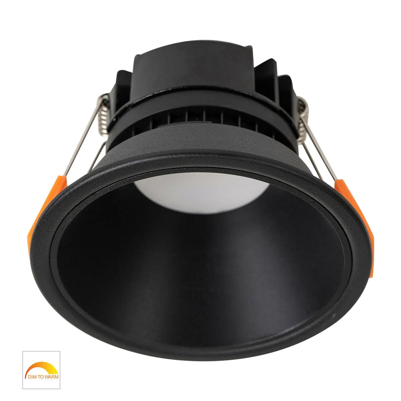 Havit Gleam Fixed LED Downlight 1800K 3000K Black with Black Insert 9W 240V IP54 - HV5528D2W-BB- Havit Lighting