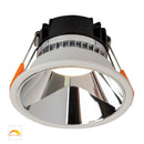 Havit Gleam Fixed LED Downlight 1800K-3000K White with Chrome Insert 9W 240V IP54 - HV5528D2W-WC - Havit Lighting