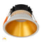 Havit Gleam Fixed LED Downlight 1800K-3000K White with Gold Insert 9W 240V IP54 - HV5528D2W-WG- Havit Lighting