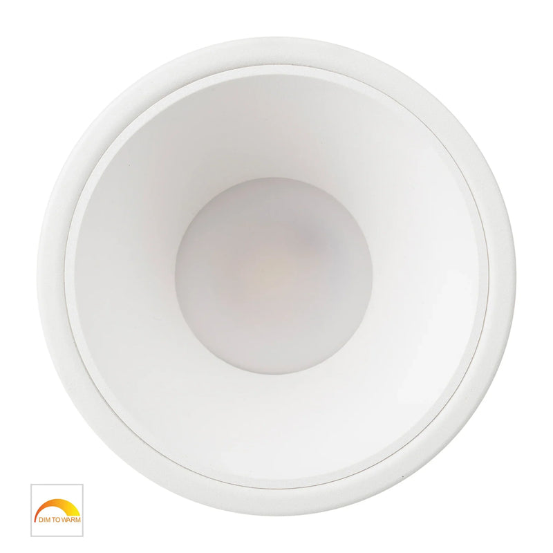 Havit Gleam Fixed LED Downlight 1800K-3000K White with White Insert 9W 240V IP54 - HV5528D2W-WW- Havit Lighting