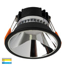 Havit Gleam Fixed Deep LED Downlight Tri - Black with Chrome Insert 9W 240V IP54 - HV5528T-BC- Havit Lighting