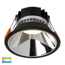 Havit Gleam Fixed Deep LED Downlight Tri - Black with Chrome Insert 9W 240V IP54 - HV5528T-BC- Havit Lighting