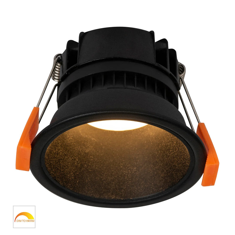 Havit Gleam Fixed LED Downlight 1800K 3000K Black with Black Insert 9W 240V IP54 - HV5529D2W-BB - Havit Lighting