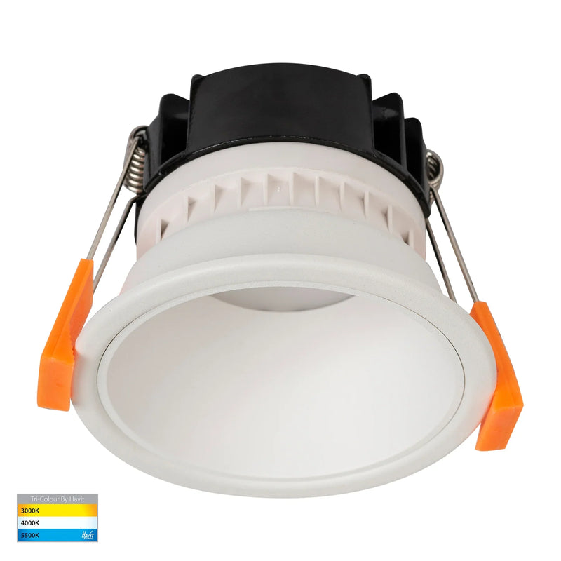 Havit Gleam Fixed Deep LED Downlight Tri - White with White Insert 9W 240V IP54 - HV5529T-WW - Havit Lighting