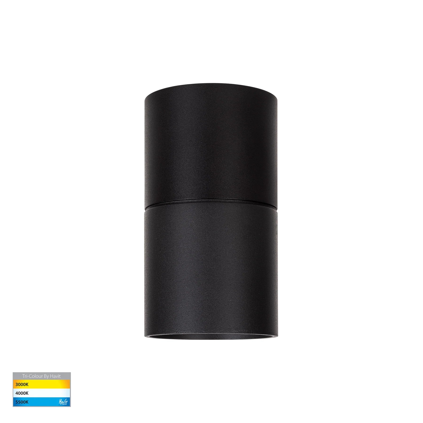 Havit Nella LED Surface Mounted Downlight Tri - Black 7W 12V/240V IP54 - HV5802T-BLK-EXT, HV5802T-BLK-EXT-12V