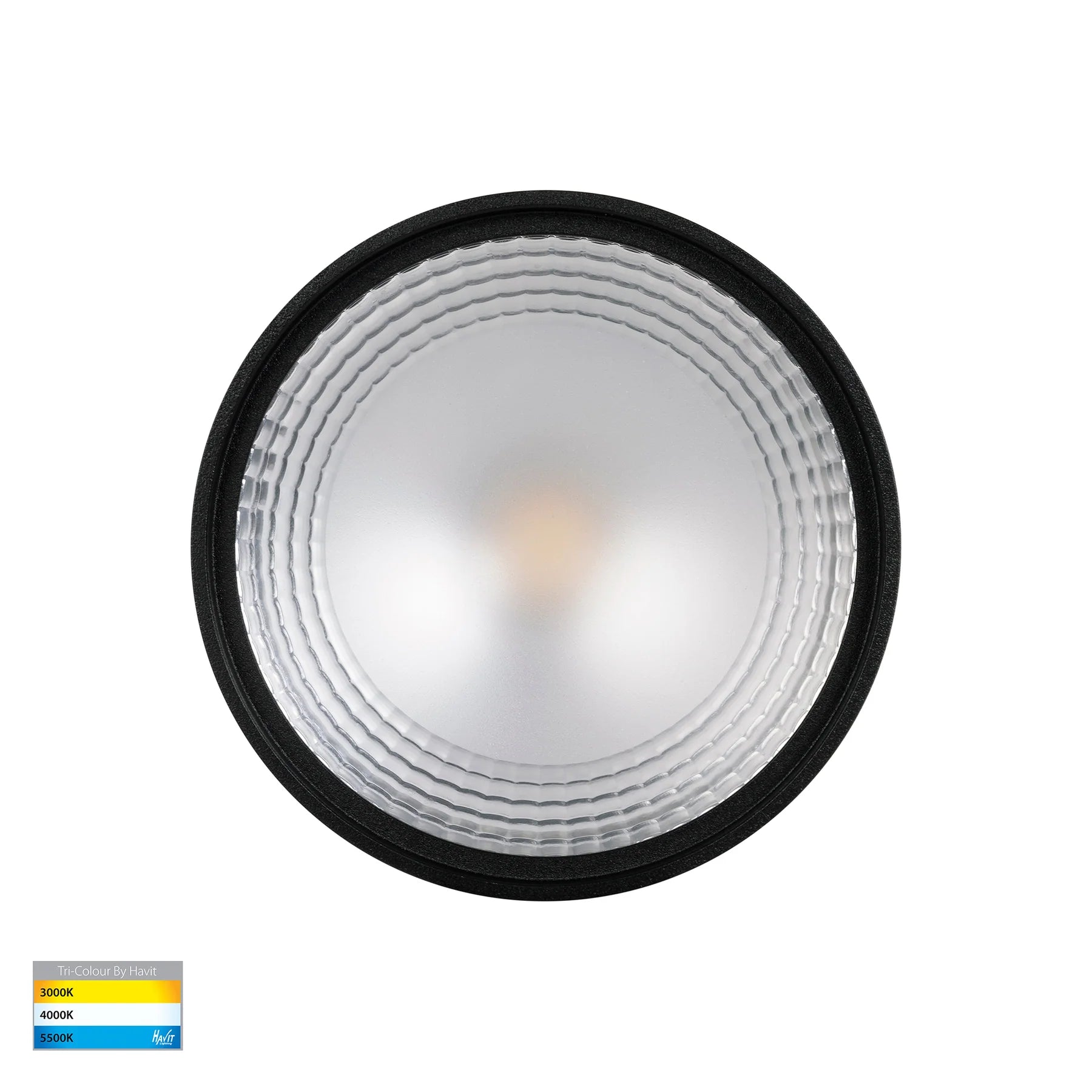 Havit Nella LED Surface Mounted Downlight Tri - Black 12W 240V/12V IP54 - HV5803T-BLK, HV5803T-BLK-12V